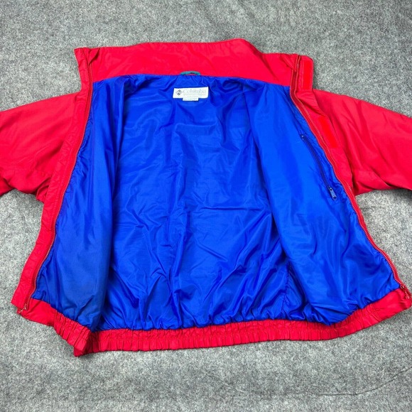 VTG Columbia Jacket Mens‎ Large Red Blue Whirlibird 3 in 1 Coat Down Insulated - Picture 10 of 16